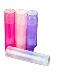 Wholesale 5ml <b>Mini</b> Lip Balm Tubes 5g PP Plastic <b>Lipstick</b> Container with Screw Cap Custom Logo Printing - Product Image 4