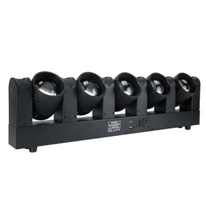 RGBW 5-Eyes Full-Color Moving Beam <span class=keywords><strong>LED</strong></span> Light Wash Chasing Effect pour DJ <span class=keywords><strong>Club</strong></span> Concerts & Event Show Stage DMX512 Control - Product Image 1