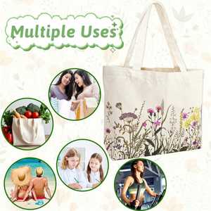 Bolsas de Tela de Algodón Personalizadas con Logotipo Impreso, Bolsas de Compras Promocionales Reutilizables Lisas - Product Image 6