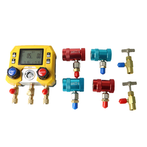 Manomètre de climatisation mini NECOOL MG-10C pour techniciens, avec adaptateurs doubles R134a et R1234yf, pour le service de climatisation des véhicules neufs - Product Image 2