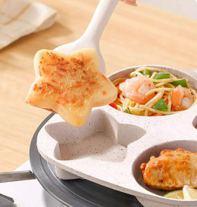 Chịu nhiệt THẬM CHÍ phân phối nhiệt dễ dàng làm sạch 18cm nhôm không dính 4 lỗ trứng chiên chảo - Product Image 5