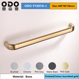 Set di Accessori per Bagno di Lusso in <span class=keywords><strong>Ottone</strong></span> PVD Oro Brunito, Portasciugamani, Portarotolo, Serie Y16, Set di Ferramenta per Bagno per Hotel - Product Image 2