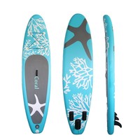 Planche de paddle gonflable en PVC Drop Stitch, stable, à aileron unique, grande flottabilité, pour sports nautiques en extérieur