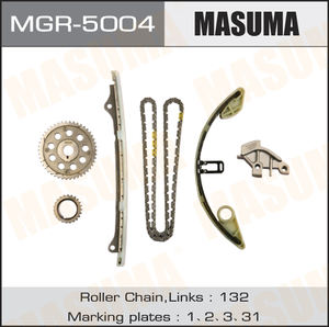 ชุดโซ่ไทม์มิ่ง MGR-5004 MASUMA อะไหล่ยานยนต์ อุปกรณ์เสริมยานยนต์ อะไหล่เครื่องยนต์ 14530-RB1-004 13621-RB0-003 สำหรับรถยนต์ฮอนด้า ซิตี้ - Product Image 3