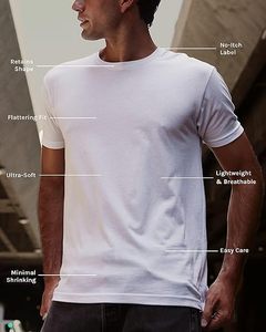 T-shirt décontracté pour homme à manches courtes, col rond, coupe ajustée, impression numérique écologique, tailles S-4XL, vente chaude - Product Image 3