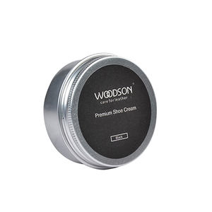 Scarpe in pelle cera lucida 50ml barattolo di latta pasta per scarpe polacco scarpe nere crema pelle Shinning marca WOODSON - Product Image 4