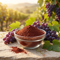 Poudre d'extrait de raisin en gros, fournisseur en vrac, fabricant, haute pureté, qualité alimentaire