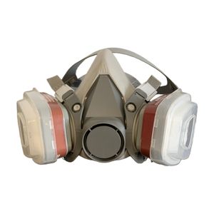 Grosir diskon besar harga rendah 6200 masker <span class=keywords><strong>Gas</strong></span> setengah wajah CE abu-abu silikon masker esensial cat semprot grafiti pengiriman cepat OEM/ODM - Product Image 2