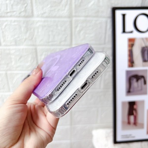 Sang trọng đầy màu sắc vỏ sò mô hình điện thoại từ trường hợp đối với iPhone 15 Pro Max - Product Image 4