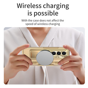 Meilleure vente couverture de luxe pliante magnétique béquille pour <span class=keywords><strong>Samsung</strong></span> Galaxy Z Fold 3 4 5 6 <span class=keywords><strong>coque</strong></span> de placage transparente pour hommes - Product Image 5