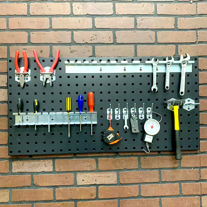 Système de rangement mural pour outils de bricolage, personnalisable, en acier avec revêtement en poudre, robuste, pour garage, cuisine, salle de bain - Product Image 3