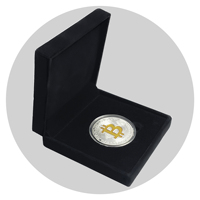 Boîte à monnaies en velours pour pièces d'or, format personnalisé de 23 mm à 110 mm, étui de rangement pour pièces commémoratives, boîte de collection pour monnaies, boîte à souvenirs
