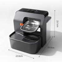 Distributeur d'eau intelligent pour animaux de compagnie avec capteur de mouvement, système de filtration à circulation automatique, utilisation en intérieur, fonction anti-renversement, matériau ABS