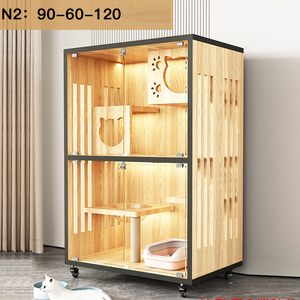 Profession eller Hersteller Großraum Haustier käfige Häuser Holz <span class=keywords><strong>Outdoor</strong></span> Elegant Solid Pattern Holz <span class=keywords><strong>Cat</strong></span> Castle Pet House - Product Image 4