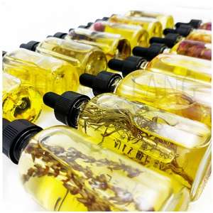 صندوق تسمية مخصص ، بابونج نقي ، زيت البابونج مع زهرة ، جلد مخلوط - Product Image 3