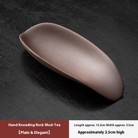 Cuillère à thé moderne écologique en argile faite à la main cuillère à thé en céramique cérémonie du thé Six messieurs accessoires service à thé Kung Fu encens