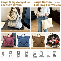 Sac fourre-tout de voyage pour femmes en gros, sac à main pour femmes, sac fourre-tout en toile personnalisé, directement de l'usine