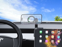 Support de téléphone magnétique universel pour voiture avec fixation clip-on pour écran de navigation