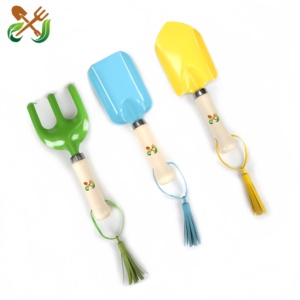 Nouvel ensemble d'outils de jardinage pour enfants, 9 pièces, pour la plantation en extérieur, jouets de plage, petits outils de jardinage à manche pour enfants - Product Image 3