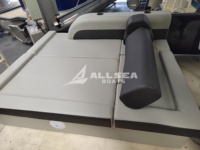 Bateau ponton de pêche sportive et de loisirs en aluminium soudé certifié CE, 8,2 m (27 pieds), avec tube de catamaran flottant de haute qualité