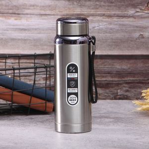 Custom 316 Large Capacity Stainless Steel Vacuum Insulation Insulated Creative Business Water Cup <b>Bottle</b> Flask With Strap Rope - Product Image 4