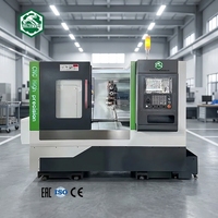 Torno CNC de Cama Inclinada de Alta Precisión CK52P con Torreta Motorizada, Husillo de 11kW y Fresadora con Diámetro Interior de 51mm