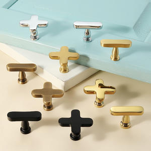 Puxador de Móveis Koppalive Plus Minus Sign em Latão, Design Minimalista Italiano Moderno, Puxadores para Armários de Cozinha e Gavetas - Product Image 2