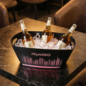 Cubo de hielo LED de gran capacidad de 36L, enfriador de champán recargable con luz RGB para bar, KTV, fiesta, discoteca - Product Image 1
