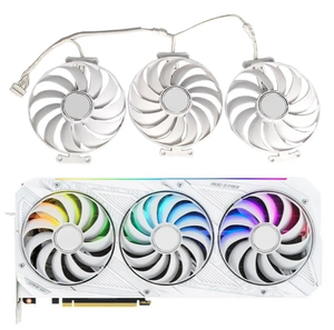 95MM 7PIN CF1010U12S <span class=keywords><strong>ROG</strong></span> RTX3090 3080 3070 GPU FAN para ASUS <span class=keywords><strong>ROG</strong></span> Strix RTX 3070 3080 <span class=keywords><strong>Ti</strong></span> <span class=keywords><strong>3090</strong></span> White OC Edition Gaming Fan - Product Image 2