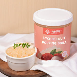 L'usine vend 1,2 kilogramme <span class=keywords><strong>de</strong></span> matières premières pour le thé à bulles au litchi avec saveur <span class=keywords><strong>de</strong></span> perles éclatantes. - Product Image 1