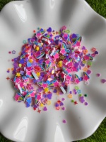 Vente en gros de paillettes étoiles filantes, étoiles et cœurs mélangées, et tranches d'argile polymère pour slime, loisirs créatifs, gobelets globe de neige et shakers
