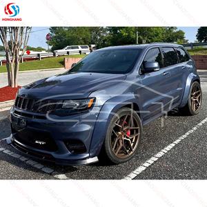 Parachoques trasero Chaoshenghang, guardabarros de cuerpo ancho para <span class=keywords><strong>Jeep</strong></span> <span class=keywords><strong>Grand</strong></span> <span class=keywords><strong>Cherokee</strong></span> <span class=keywords><strong>SRT</strong></span> 2012 2013 2014 2015 2016 2017 2018 2019 2020 <span class=keywords><strong>2021</strong></span> - Product Image 4