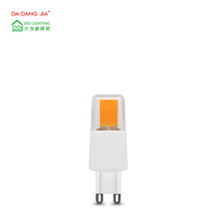 Bohlam LED ETL G4 Anti Kedip Keramik G4 GY6.35 Tipe JC Basis Bi-Pin Epistr COB 2.5W 2700K 12V 120V Dapat Diredupkan Bohlam Lampu G4