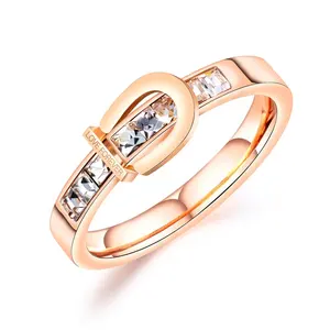 Classic Hot Sale Belt Buckle Forever Love Latest Gold Finger Ring Designs