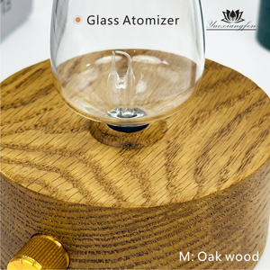 Atomizador difusor de fragancia para el hogar de madera de roble rojo con botella de vidrio - Product Image 6