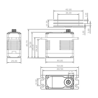 Servos RC étanches haute performance Kingmax SW02CS pour les compétitions de treuillage avec moteur brushless, unisexe, à partir de 14 ans