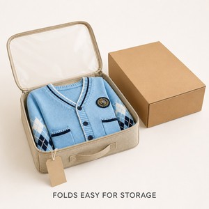 Suéter de Punto Tipo Cárdigan para Niños, Estilo Argyle, Mangas con Diseño de Rombo, Mezcla de Algodón Suave, Uniformes Escolares para Niños y Niñas de 2 a 12 Años, para TV, Películas, Teatro, Baile - Product Image 6