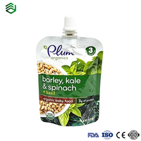 Pochette Doypack à bec verseur de qualité alimentaire, emballage pour boisson nutritive et purée, logo personnalisé acceptable