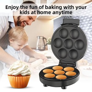 Nouvelle machine à cupcakes portable pour la maison, machine à gâteaux électriques 7 cavités, plaque de cuisson électrique, crêpière électrique, machine à petit-déjeuner - Product Image 4