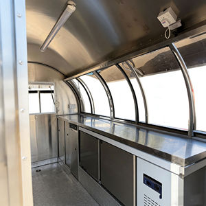 Chariot mobile à glace et à restauration rapide à 4 roues en acier inoxydable avec finition miroir et chauffage intégré - Product Image 6