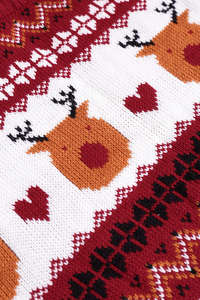 Chất Lượng Cao Mô Hình Xấu Xí Áo Thun Phụ Nữ Dệt Kim Phụ Nữ Mùa Đông Kỳ Nghỉ Crewneck Đan Mô Hình Couple's Giáng Sinh Áo Len - Product Image 5