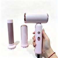 Sèche-cheveux et fer à boucler pliables 6-en-1 personnalisables, haute vitesse, légers, pour tous types de cheveux