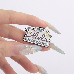 เข็มกลัดเคลือบลา<span class=keywords><strong>ย</strong></span> May Your Delulu Come Trululu คำคมตลกๆ ของ My Delulu Era ของขวัญเครื่องประดับขา<span class=keywords><strong>ย</strong></span>ส่ง - Product Image 4