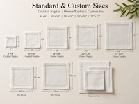 Serviettes en tissu de coton et lin chartreuse brodées avec monogramme personnalisé, initiales brodées, ourlet durable, pour événements de mariage