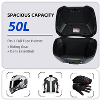 Baú Traseiro de Liberação Rápida para Motocicleta, Caixa de Armazenamento de Bagagem para Honda ADV350 XADV750 NT1100 NC750X XL750 Maxi Scooter