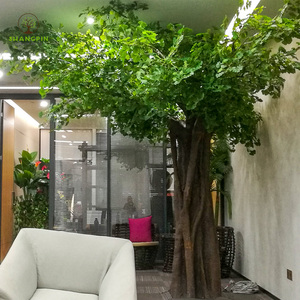 Árbol <span class=keywords><strong>verde</strong></span> artificial grande personalizable de alta calidad para hoteles/restaurantes, espacios comerciales, árboles verdes artificiales realistas - Product Image 2