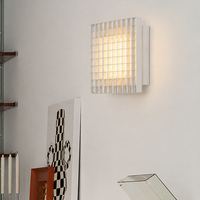 Lámpara de pared minimalista para baño, luz de pared de malla mecánica creativa, diseño de iluminación, lámpara de pared Led, lámpara de pared para cabecera, lámpara de interior