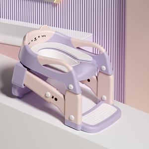 Siège de toilette pliable 3-en-1 pour enfants, style dessin animé, avec marchepied et <span class=keywords><strong>pot</strong></span> intégré, pour garçons et filles - Product Image 3