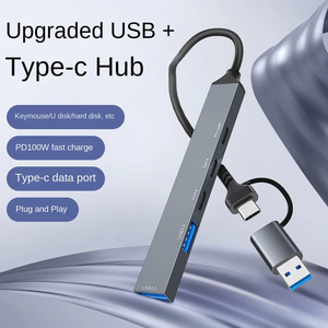 <span class=keywords><strong>Hub</strong></span> 5 ports <span class=keywords><strong>USB</strong></span> <span class=keywords><strong>C</strong></span> Station d'accueil <span class=keywords><strong>USB</strong></span> 3.0 & 2.0 <span class=keywords><strong>Hub</strong></span> multiport Lecteur de carte SD TF pour <span class=keywords><strong>Lenovo</strong></span> Macbook Pro Adaptateur multi-splitter - Product Image 3