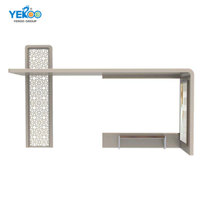 Ngoài trời năng lượng-hiệu quả thiết kế hiện đại kim loại kết cấu thép năng lượng mặt trời trạm xe buýt chờ đợi ghế công cộng xe buýt nơi trú ẩn giá - Product Image 3